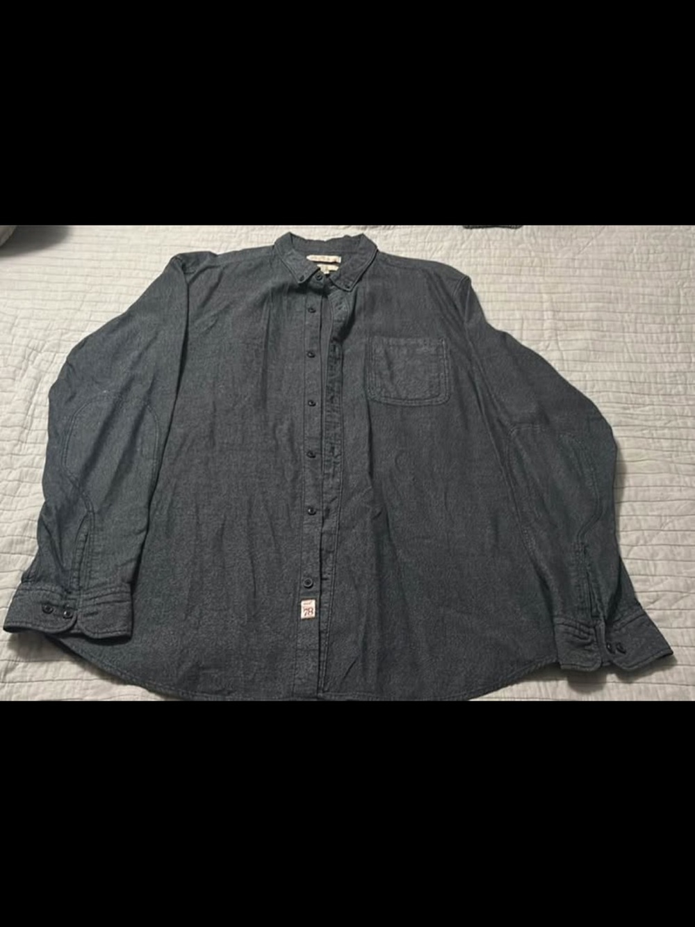 Banana Republic Heritage Collection Men's Charcoal Button-Down Shirt